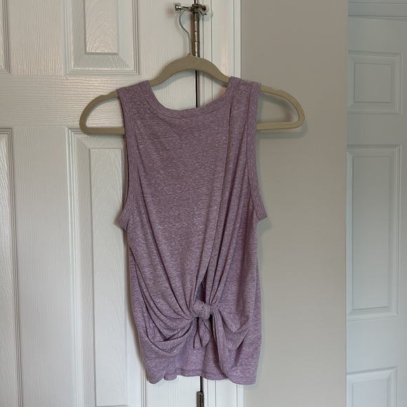 Purple tie back tank - Picture 2 of 3